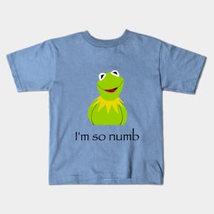 poorly drawn depressed kermit the frog Kids T-Shirt